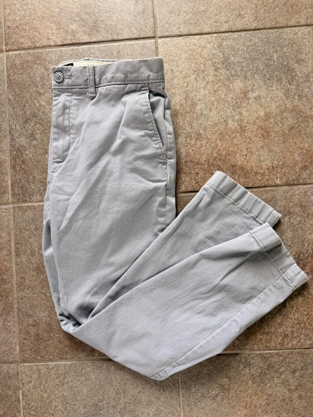 J. Crew Men's Light Graphite Straight-fit Stretch Chino Pants 30x30